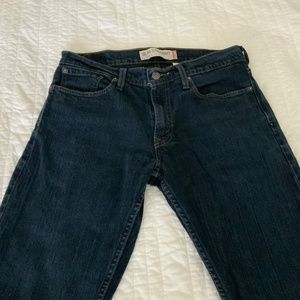LEVI  JEANS, DARK BLUE, HIGH RISE,  514